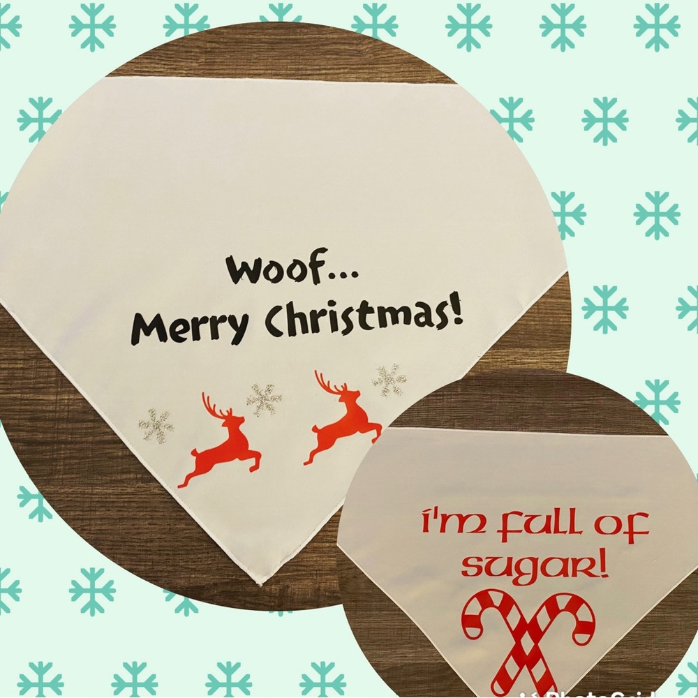 Cute pet bandanas. Custom made